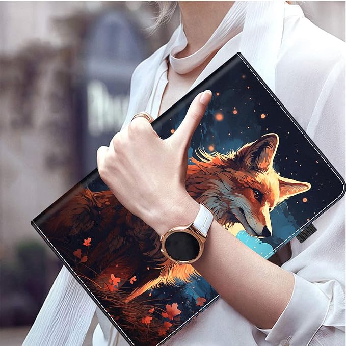 Case for All-New Amazon Fire HD 10 and 10 Plus Tablet (13th/11th Generation 2023/2021 Release) 10.1 - Slim Fit Standing Cover with Auto Sleep/Wake，Wolf