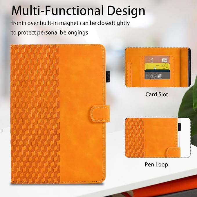 Case for Lenovo Tab M11/Tab K11 LTE 11 2024 Cover (Model:TB330FU) Magnetic PU Leather Folio Adjustable Stand Case Foldable Card Holder Multi-Angle Lenovo Tab M11Black