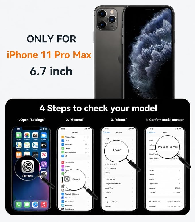 Magnetic Design for iPhone 16 CaseCompatible with MagSafe[Military Grade Drop Protection] Camera Lens Protector Cover Logo View Dust-Proof Matte Shockproof Protective CoverNavy Blue