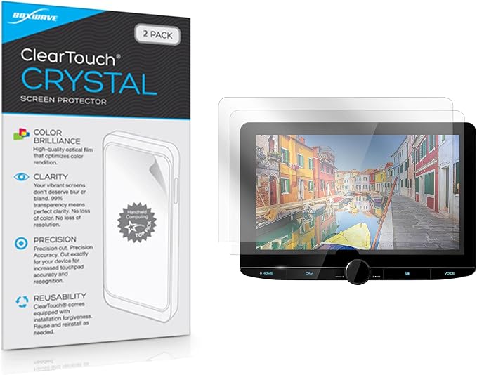 BoxWave Screen Protector Compatible with Kenwood DMX1057XR - ClearTouch Anti-Glare (2-Pack) Anti-Fingerprint Matte Film Skin