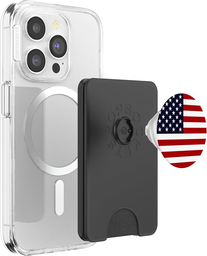 American Flag US Patriotic Phone Holder Knob for USA Gift PopSockets Adhesive PopGrip