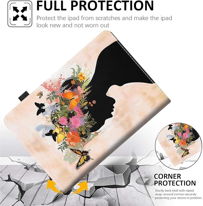 Case for Amazon Fire Max 11 Tablet (13th Generation 2023 Release) Multi-Angle Smart Stand Cover Auto Sleep/Wake for Fire 11 Max Tablet，African American Women Inspirational Quotes