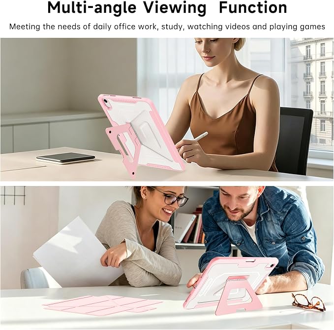 for ipad A16 Caseipad 11th/10th Generation Case 11Inch 2025/10.9 Inch 2022 | with Pencil HolderRemovable Magnetic &amp Trifold Leather Stand CoverMulti-Angle VewingAuto Sleep/Wake (Black)