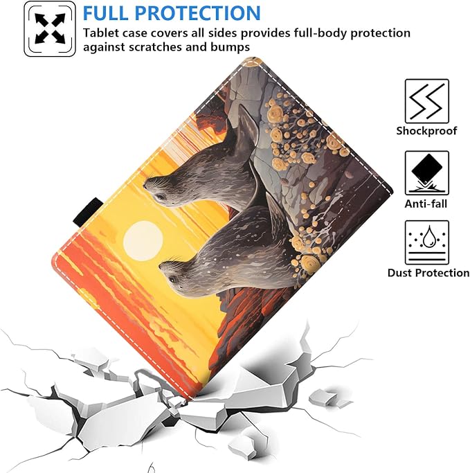 Case for Amazon Kindle Fire 7 Tablet (7 Display 12th Generation 2022 Release) Slim PU Leather Stand Folio Cover with Card Slot &amp Auto Wake Sleep Abstract Paint Butterfly