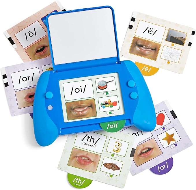 hand2mind Talking Mirror My Sounds Phoneme Set, Phonemic Awareness, Speech Therapy Materials, Phonics Manipulatives, Toddler Talking Flash Cards, Letter Sounds, Preschool Learning Activities