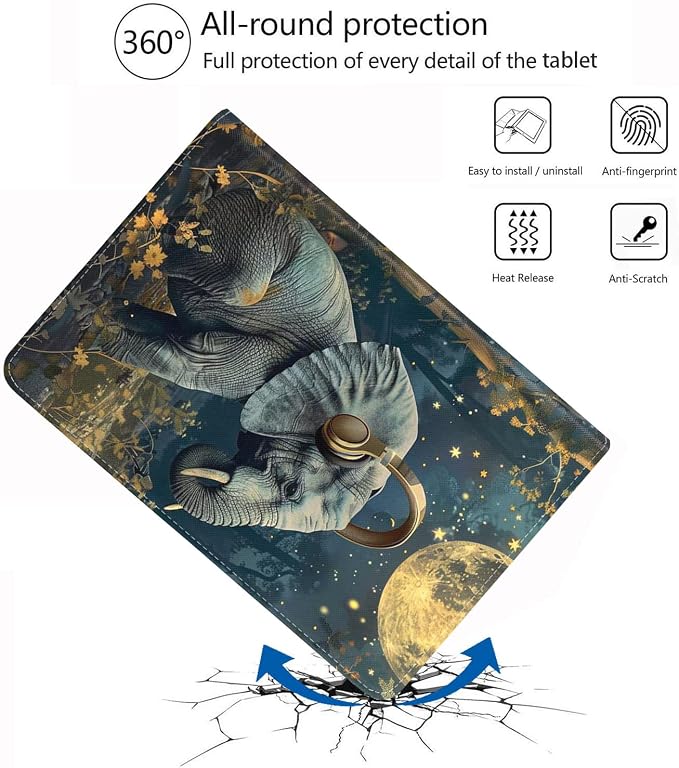 for iPad mini 7 (A17 Pro) 2024 Case/iPad mini 6 2021 Case Adjustable Stand Auto Wake/Sleep Smart Leather Cover for iPad mini 7th/6th Generation 8.3 Inch Sloth