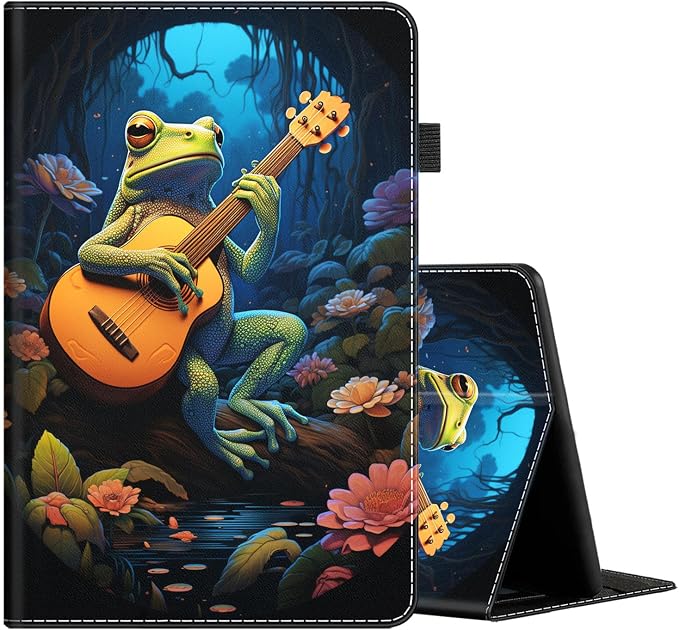 Case Cover for Amazon All-New Kindle Fire 7 Tablet (2022 Release-12th Generation) Latest Model 7 Slim Folding Stand Cover with Auto Wake/Sleep Dancing Skeleton in Mexican Costume