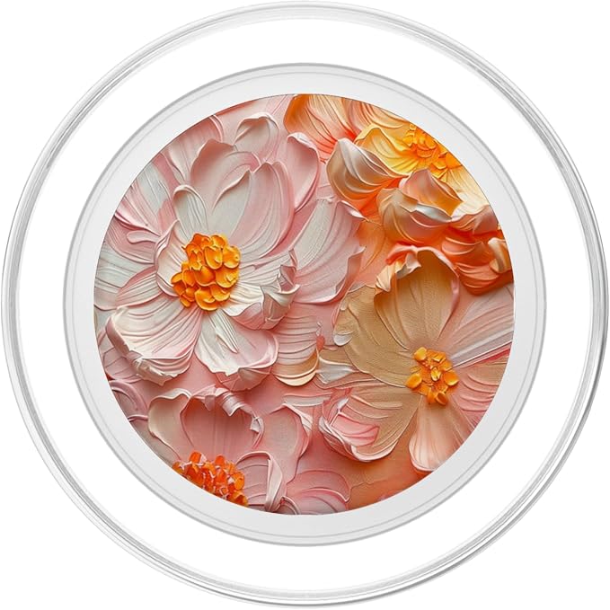 Blossom Nature Oil Painting Flowers PopSockets PopGrip for MagSafe