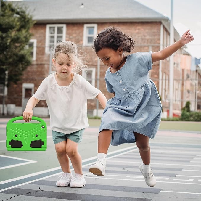 Galaxy Tab A9+ Case Kids Friendly EVA Rubber Stand Handle Grip Shockproof Protective Lightweight Cute Case Cover for Galaxy Tab A9 Plus 11 SM-X210 X215 X217 - Black