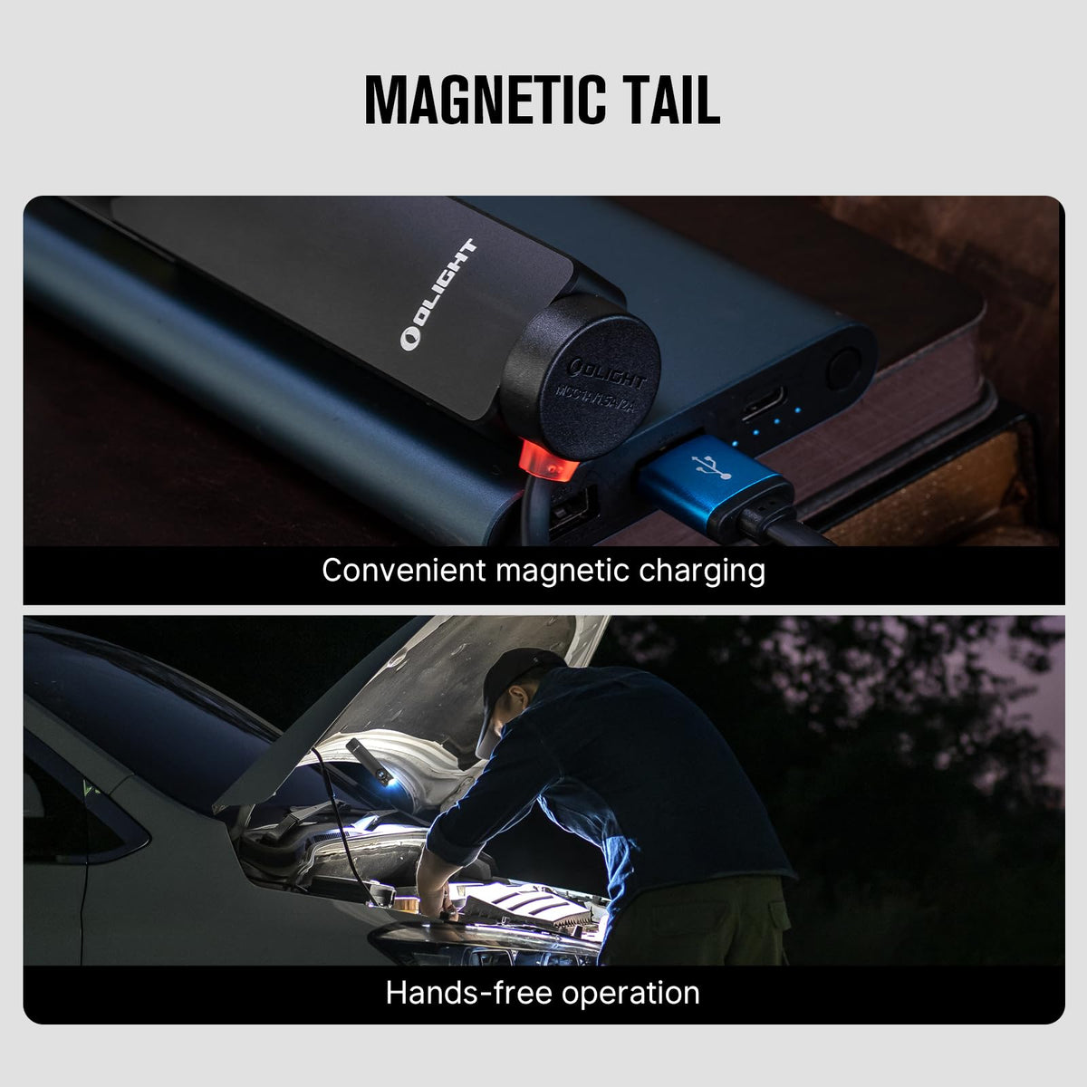 OLIGHT Arkfeld Pro Rechargeable EDC Flat Flashlight, Black CW