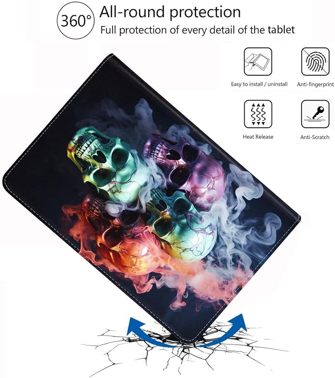 Case for iPad (A16) 11th Generation 11 Inch 2025 iPad 10th Generation 10.9 Inch 2022 Protective Leather Case Adjustable Stand Auto Wake/Sleep Smart Case - African American Girl
