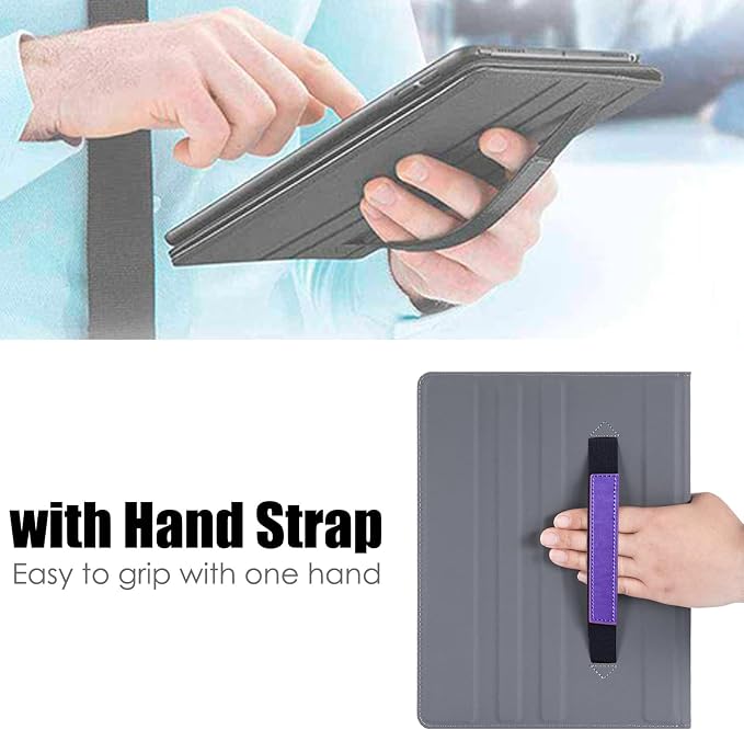 Stand Case for Wacom Movinkpad 11 Tablet Black | PU Leather Protective Coverwith Pen Holder &amp Pocket/Hand Strap Multiple-angles Viewing StandSoft TPU Back Shell