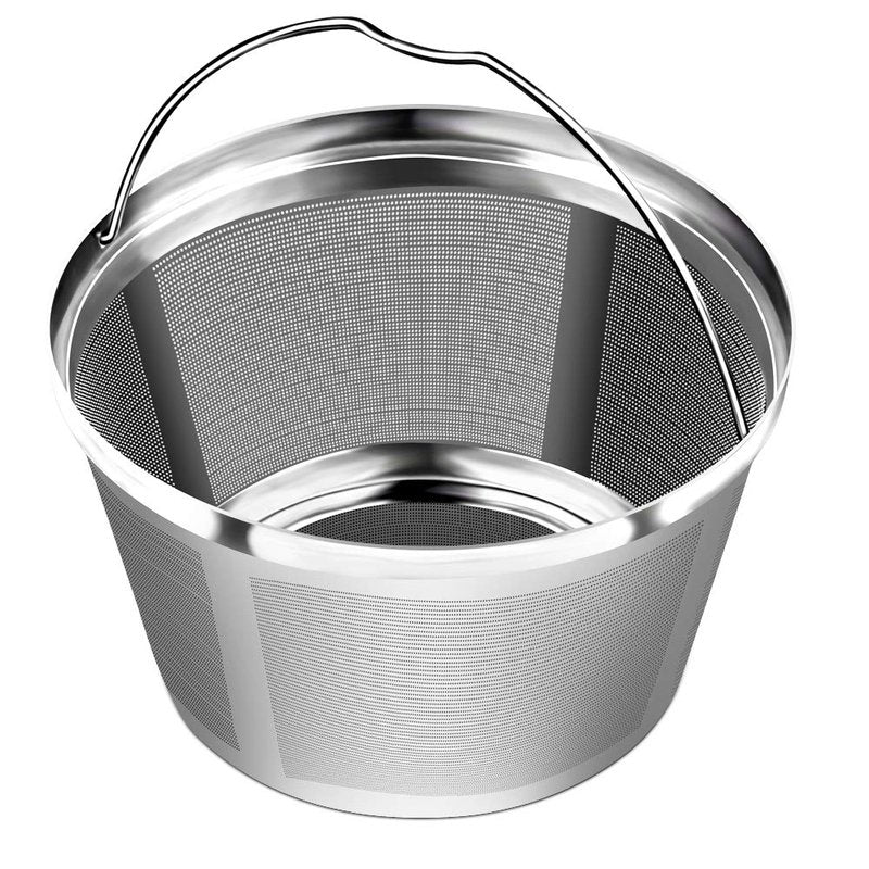 8-12 Cup Reusable Basket Coffee Filters, Perfect Fit for Mr. Coffee, Black & Decker, Krups Coffee Makers