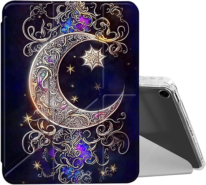 for iPad 10.2 &amp 10.5/iPad 9th/8th/7th Generation 10.2 2021 2020 2019 Case Mutil Angles Folding Y-Shaped Stand Cover with Pencil Holder Auto Wake/SleepAmerican Flag and Cow