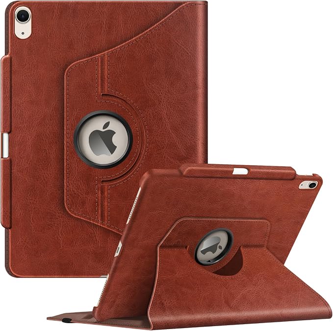 Fintie Rotating Case for iPad Air 13-inch M4/M3/M2 (2026/2025/2024) | 360° Swivel Stand Landscape &amp Portrait Viewing Shockproof Protective Cover Pencil Holder Auto Sleep/Wake Black