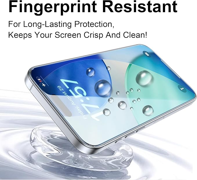 OneFish for iPhone 11 Pro Max/XsMax Tempered Glass Screen Protector 2 Pack Auto Dust-Elimination Easy Installation HD Clear Screen Protector
