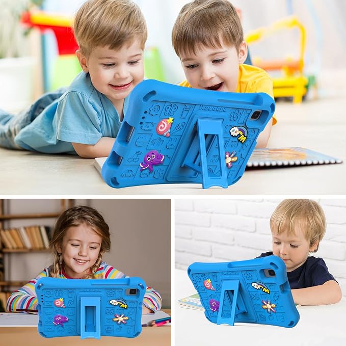 Case for iPad 10.2 Inch 2021/2020/2019/ iPad Pro 10.5 Inch/Air 3rd Gen (2019) Shoulder Strap Kickstand Children Friendly Anti-Scratch Shockproof Case Lightpurple