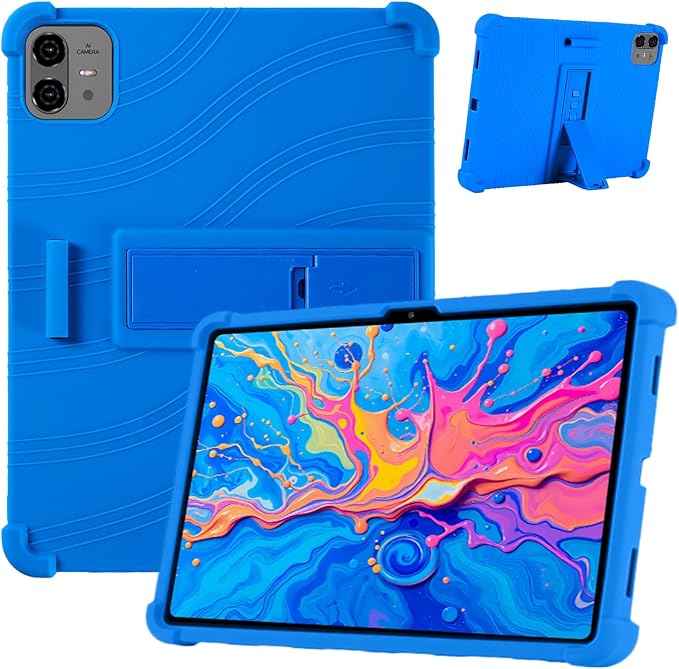 Case for TECLAST Artpad Pro 12.7-Inch Tablet – Shockproof Silicone Protective Cover with Kickstand Drop-Resistant Business Style (Black)