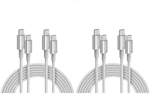Anker USB C to USB C Cable 100W Fast Charging Cable (2-Pack 10 ft Black) | For iPhone 17 Series MacBook Pro 2020 Pixel and More (Not for Video Output)