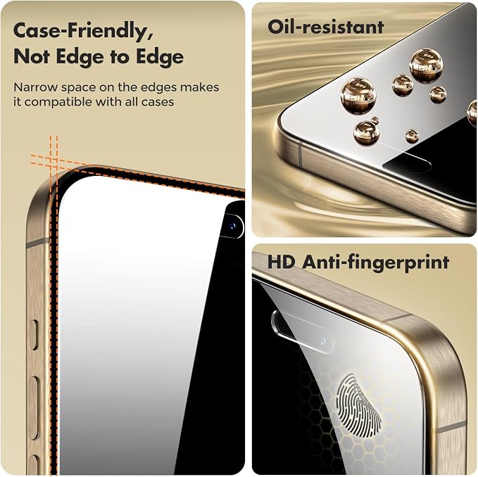 UNBREAKcable 2 Pack Privacy Screen Protector for iPhone 11 Pro Max/Xs Max Shatterproof Tempered Glass [True 28°Anti Spy] [9H Hardness] [Easy Installation] Protector for Apple 6.5