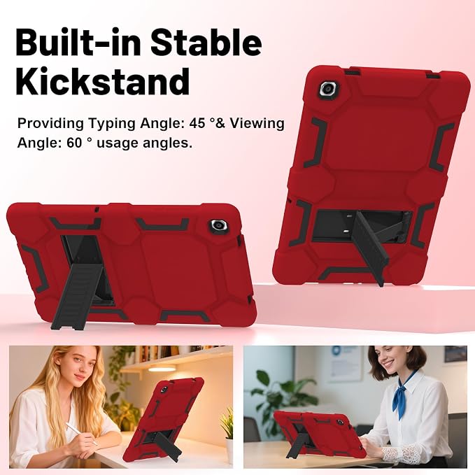 Case for Samsung Galaxy Tab A11+/A11 Plus 11” 2026 Samsung Galaxy Tab A9+/A9 Plus 11” 2024 Model Heavy Duty Shockproof Hard High Impact Protective Case Black