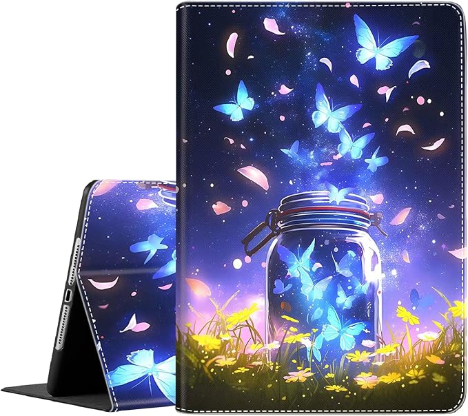 Case for iPad Air 11 Inch Case M2 2024 iPad Air 6th Gen Case/iPad Air 5th Gen 2022/Air 4th 2020 10.9 Inch Slim Stand Protective Smart Cover Fit iPad Air Retro Moth