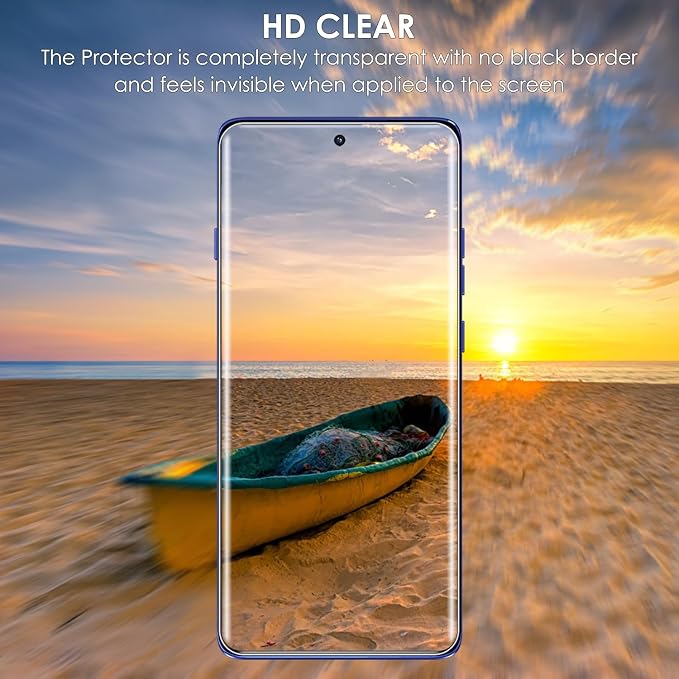 Screen Protector for Motorola Edge 2025 3 Pack Tempered Glass LOCA UV Set Edge to Edge Protection 9H Scratch Resistant Touch Sensitive Fingerprint-ID Support