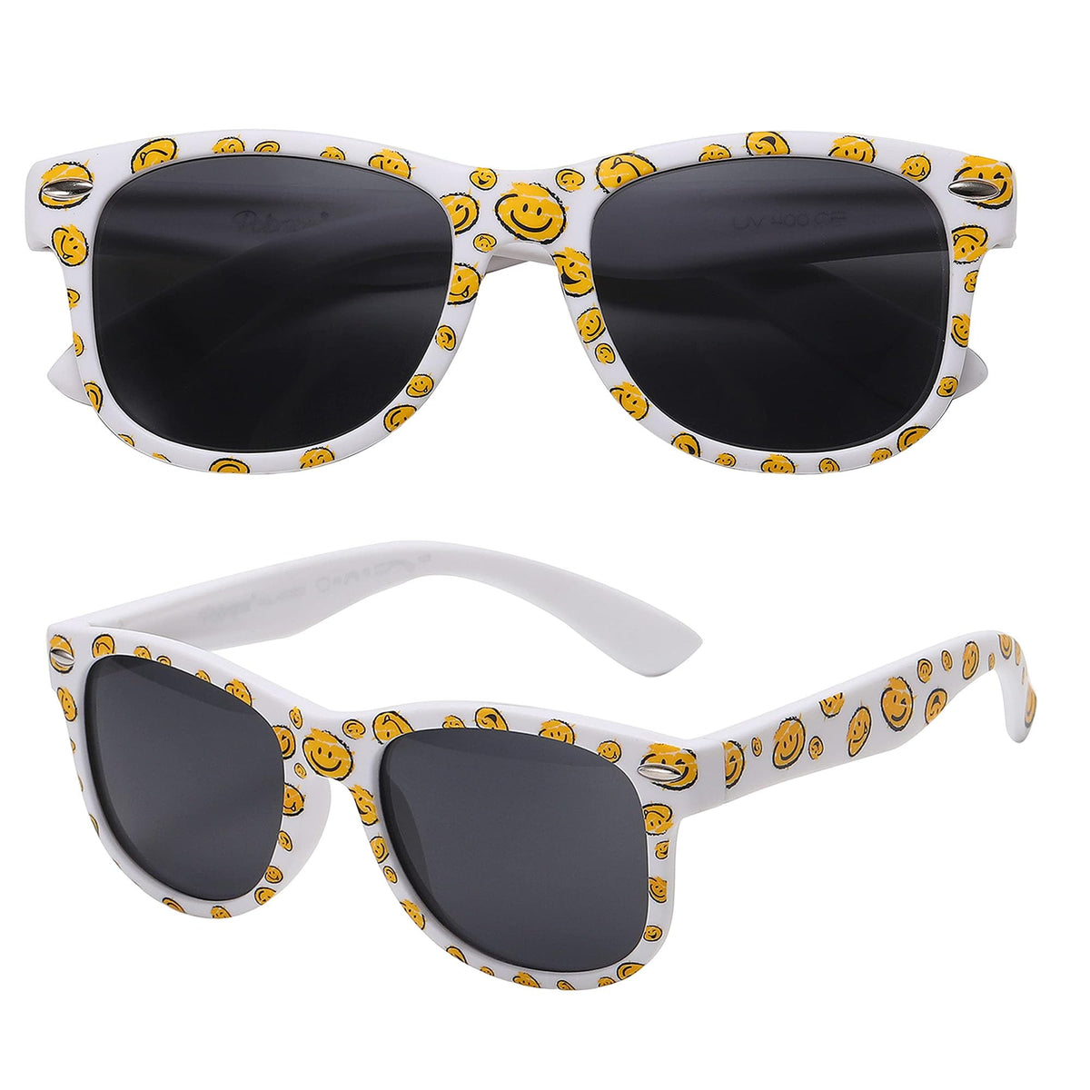 PolarSpex Toddler Boys and Girls Kids Polarized Smiley Style Sunglasses