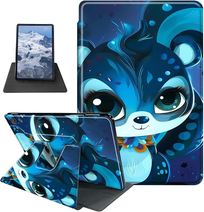 Case for Kindle Fire 7 Tablet (12th Generation 2022 Release) Baseball Theme 360 Degree Rotating Stand Protective Cover with Auto Sleep/Wake for Fire 7 2022 Tablet