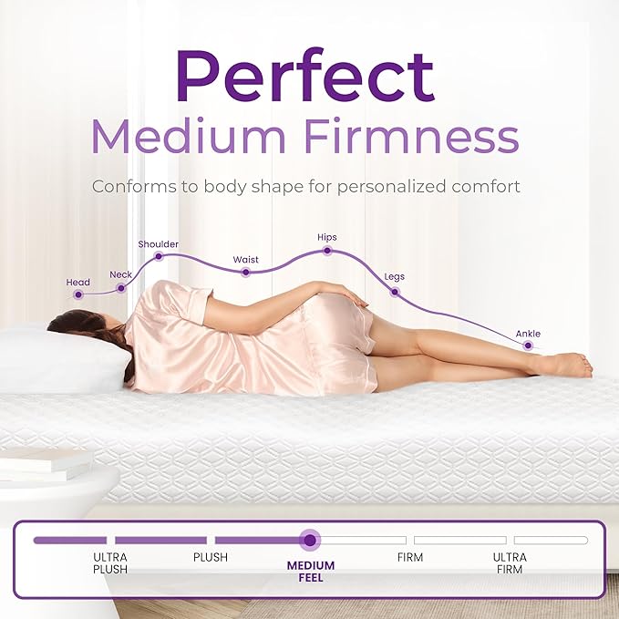 GAESTE 12 Inch Twin Cooling Gel Memory Foam Mattress Medium Firm for Cool Sleep Pressure Relieving CertiPUR-US Certified Foam, Convenient Mattress in a Box Fiberglass Free (Twin, 12 in)