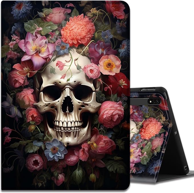Case for Samsung Galaxy Tab A9 Plus 11 2023 Multi-Viewing Angles with Automatic Sleep/Wake Function for Samsung Galaxy A9+Tablet (SM-X210/X216/X218) American Flag Wolf