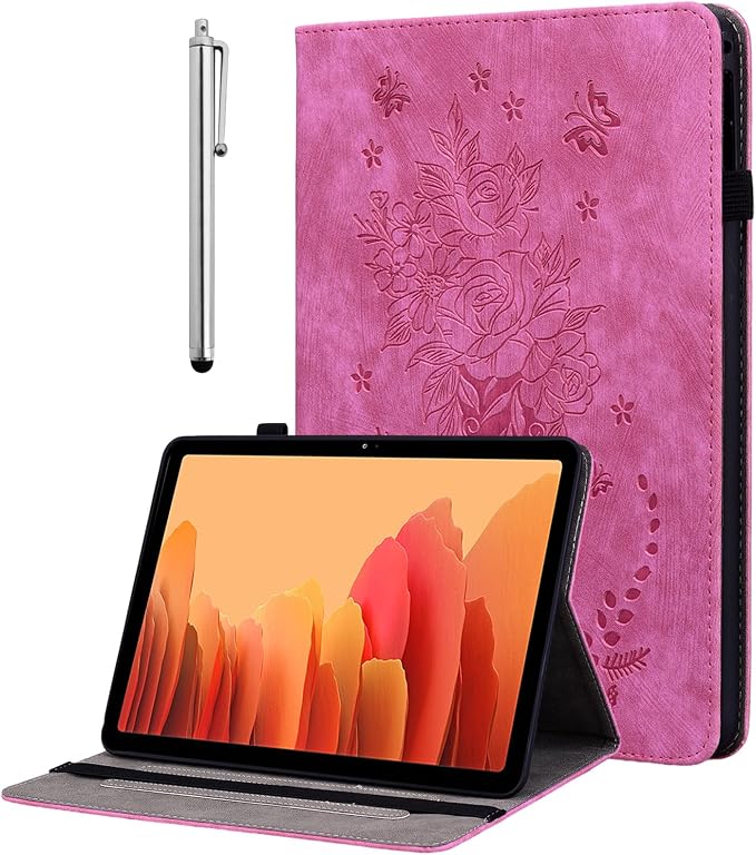 Case for All-New Amazon Fire HD 10 and 10 Plus Tablet (13th/11th Generation 2023/2021 Release) 10.1 Multi-Angle Flip PU Leather Cover with Stylus Holder for Fire HD 10 2023 Case Blue