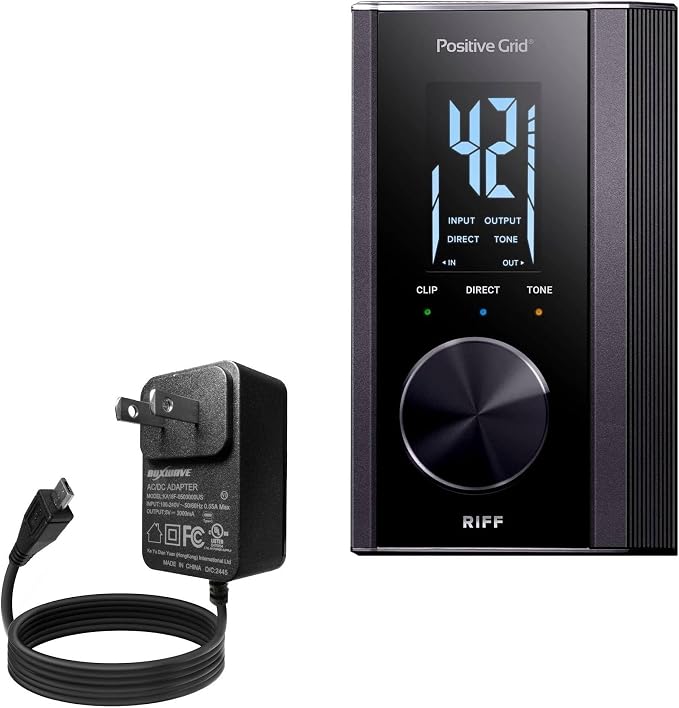BoxWave Charger Compatible with Positive Grid Riff - Wall Charger Direct (15W) Rapid Charge Your Device with Built-in 3ft Cable