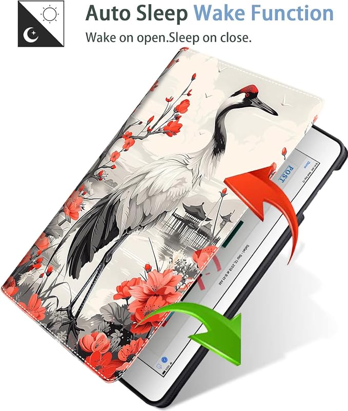 Case for iPad (A16) 11th Generation 11 Inch (2025) iPad 10th Generation 10.9 Inch (2022)，Slim Fit Foldable Standing Cover Case with Auto Sleep/Wake Retro Moth