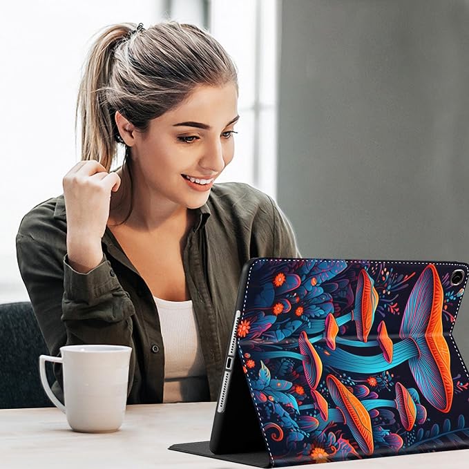 Case for New iPad (A16) 11th Generation 11 Inch 2025for iPad 10th Generation 2022 10.9 Inch Multi-Angle Stand Smart Cover Shockproof with Auto Wake/Sleep Baby Dragon