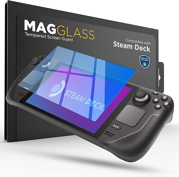 magglass Tempered Glass Designed for Steam Deck OLED/Steam Deck Matte Screen Protector (7 inch) Anti-Glare Full Coverage Guard