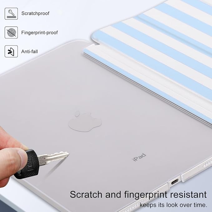 case for ipad 11th Generation11 Inch 2025 (A16 Chip) &amp 10th Gen 10.9 Inch 2022 - Slim Scratch-Resistant Hard PC Translucent Back Shell Smart Cover Wake/Sleep FunctionBlack Bow