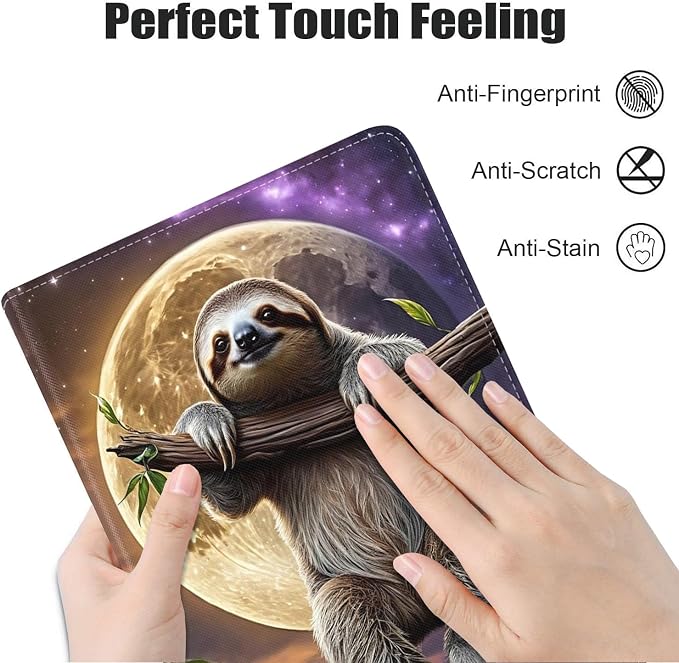 Case for Samsung Galaxy Tab A9 Plus 11 Inch 2023 Model (SM-X210/X216/X218) Premium PU Leather Stand Folio Cover with Auto Sleep/Wake Abstract Colorful Dog