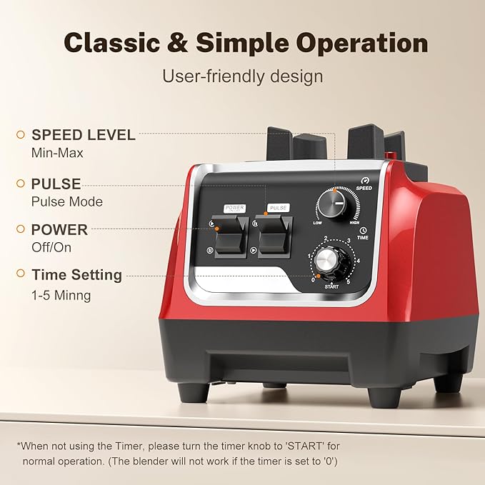MAGETANG 1800W Blender for Smoothies