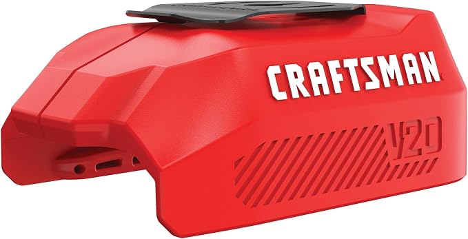 CRAFTSMAN V20 USB Adapter USB Power Source for Charging Phone Tablet Batteries and More Bare Tool Only (CMCB002B)