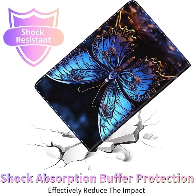 Case for Galaxy Tab A9 Plus ， Auto Sleep/Wake Multi-Angle Viewing Slim Folio Stand Cover for Samsung Galaxy Tab A9+/A9 Plus 11 Inch 2023 (SM-X210/X216/X218) Magic Mushrooms Fungus