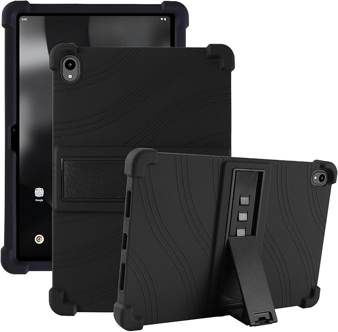 case for Onn 12.1 Inch Pro Tablet 2024 Model - Lightweight Slim Flexible Soft Silicone Stand Case Friendly Cover (Black)