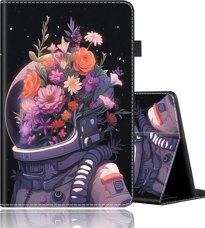 Case Fits All-New Amazon Kindle Fire HD 10 &amp 10 Plus Tablet (13th/11th Generation 2023/2021 Release) 10.1 Durable Shockproof Protective Cover with Auto Wake/Sleep，Black Woman Queen Afro Design