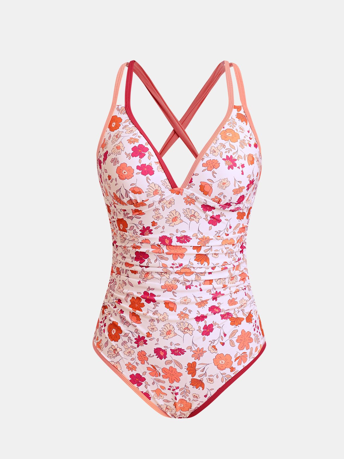 CUPSHE Women's One Piece Swimsuit V Neck Adjustable Straps Bathing Suit