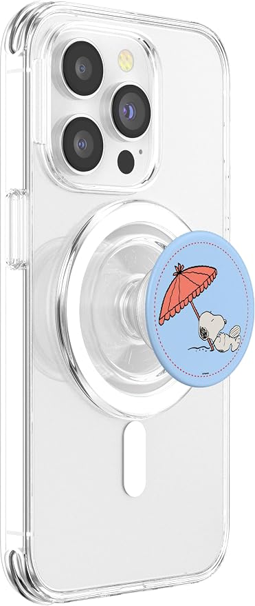 Peanuts - Snoopy Sleeping Under Beach Umbrella PopSockets Adhesive PopGrip