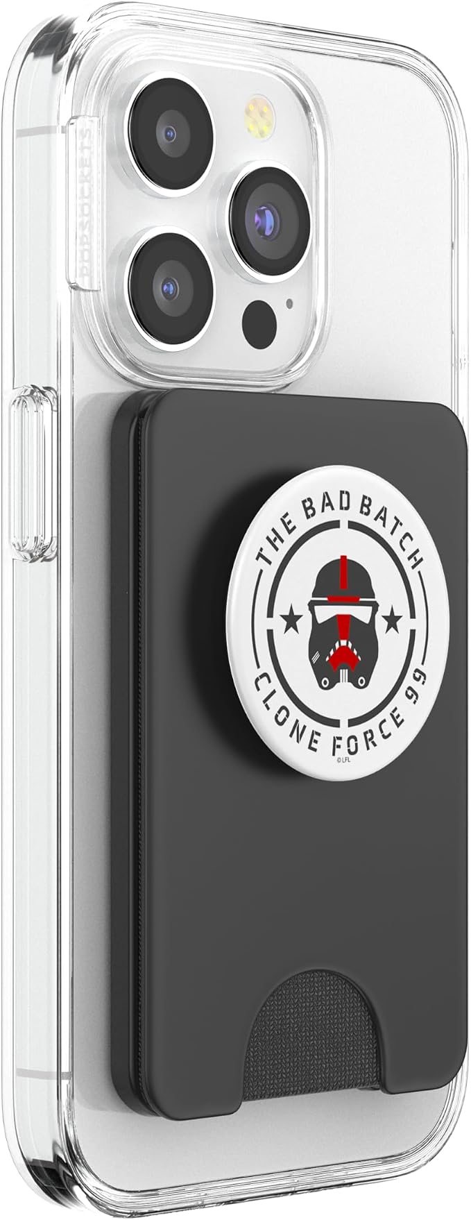 Star Wars: Bad Batch Clone Force 99 Helmet Red &amp Grey PopSockets Adhesive PopGrip
