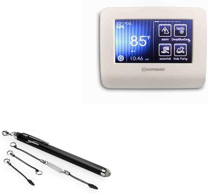 BoxWave Stylus Pen Compatible with Hayward OmniLogic Wallmount Remote - EverTouch Capacitive Stylus Fiber Tip Capacitive Stylus Pen - Jet Black