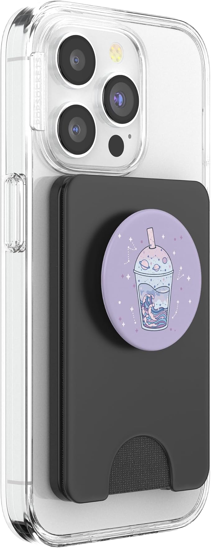 Kawaii Aesthetic Cute Boba Milk Tea Lover Japanese Waves Art PopSockets Adhesive PopGrip