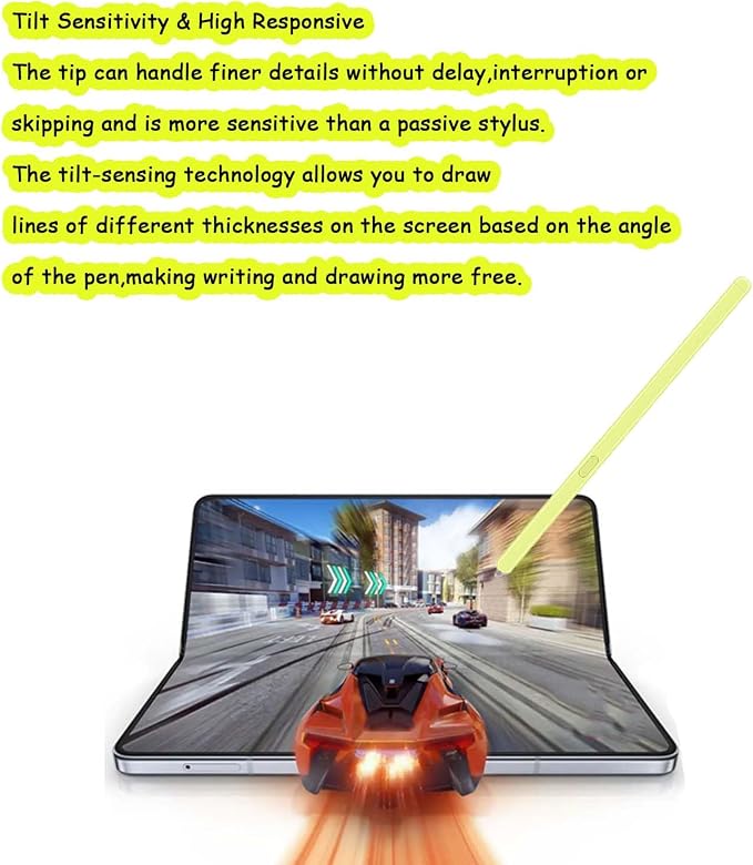 Galaxy Z Fold 5/6 Stylus Pen Fold Edition for Samsung Galaxy Z Fold5 5G Slim S Pen Galaxy S Pen 5/6 Fold Edition Touch Stylus EJ-PF946BBEGWW with Nibs