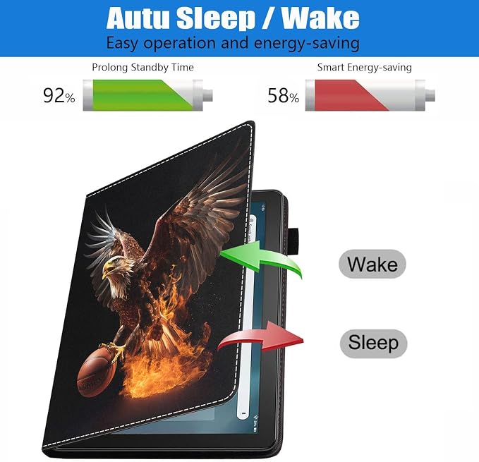 Case for Amazon Kindle Fire HD 10 Tablet (10.1 inch 9th/7th Generation 2019/2017 Release) Slim PU Leather Stand Folio Cover with Auto Wake Sleep Abstract Paint Butterfly